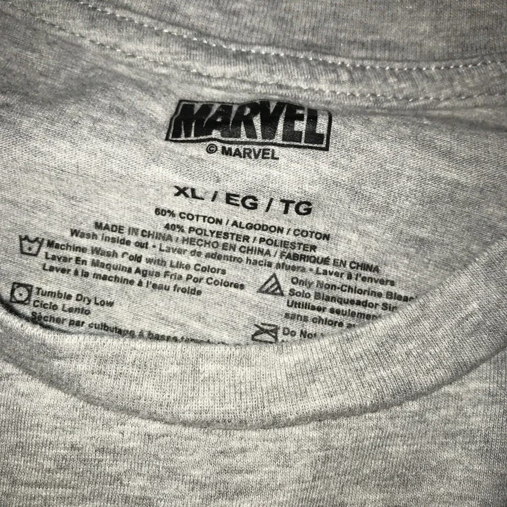 Marvel‎ Comics Ant-Man XL Gray Graphic T-Shirt Embroidery
